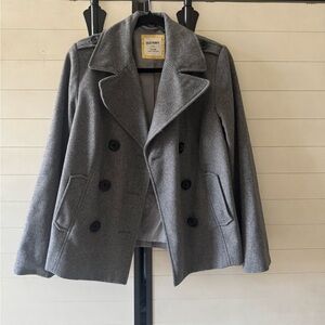 Old Navy Gray Wool Blend Coat